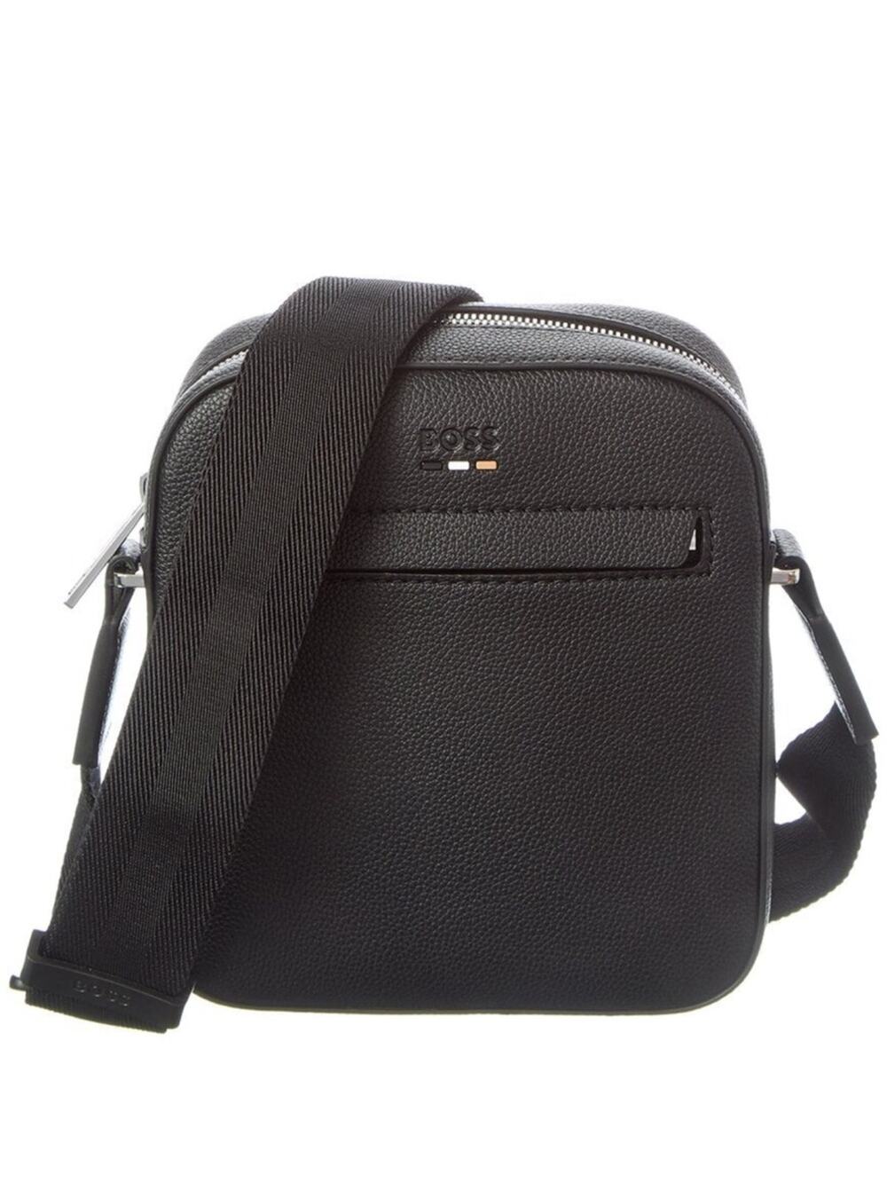 NEW Men’s Boss Ray NS ZIP Messenger Crossbody Bag Black - Picture 1 of 5